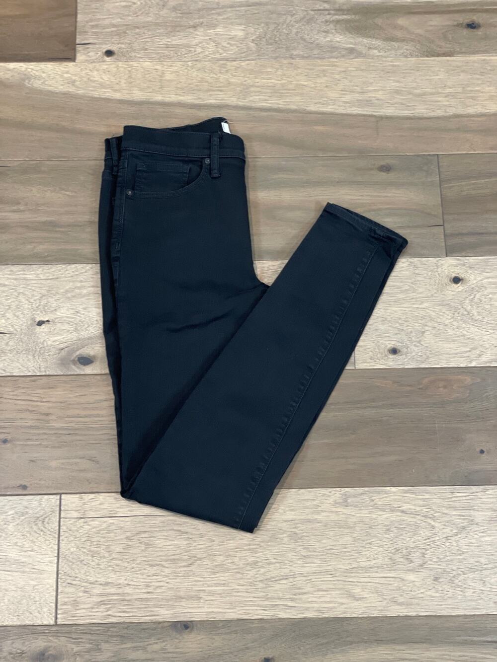 Madewell 9" High‑Rise Skinny Jeans Size 29 Washed Black Stretch Denim